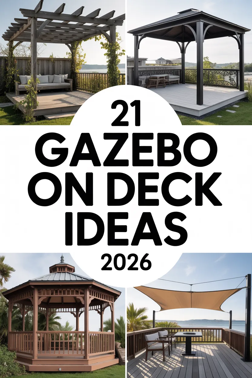 Gazebo on Deck Ideas 2026: Modern Outdoor Inspiration for Stylish Deck Designs