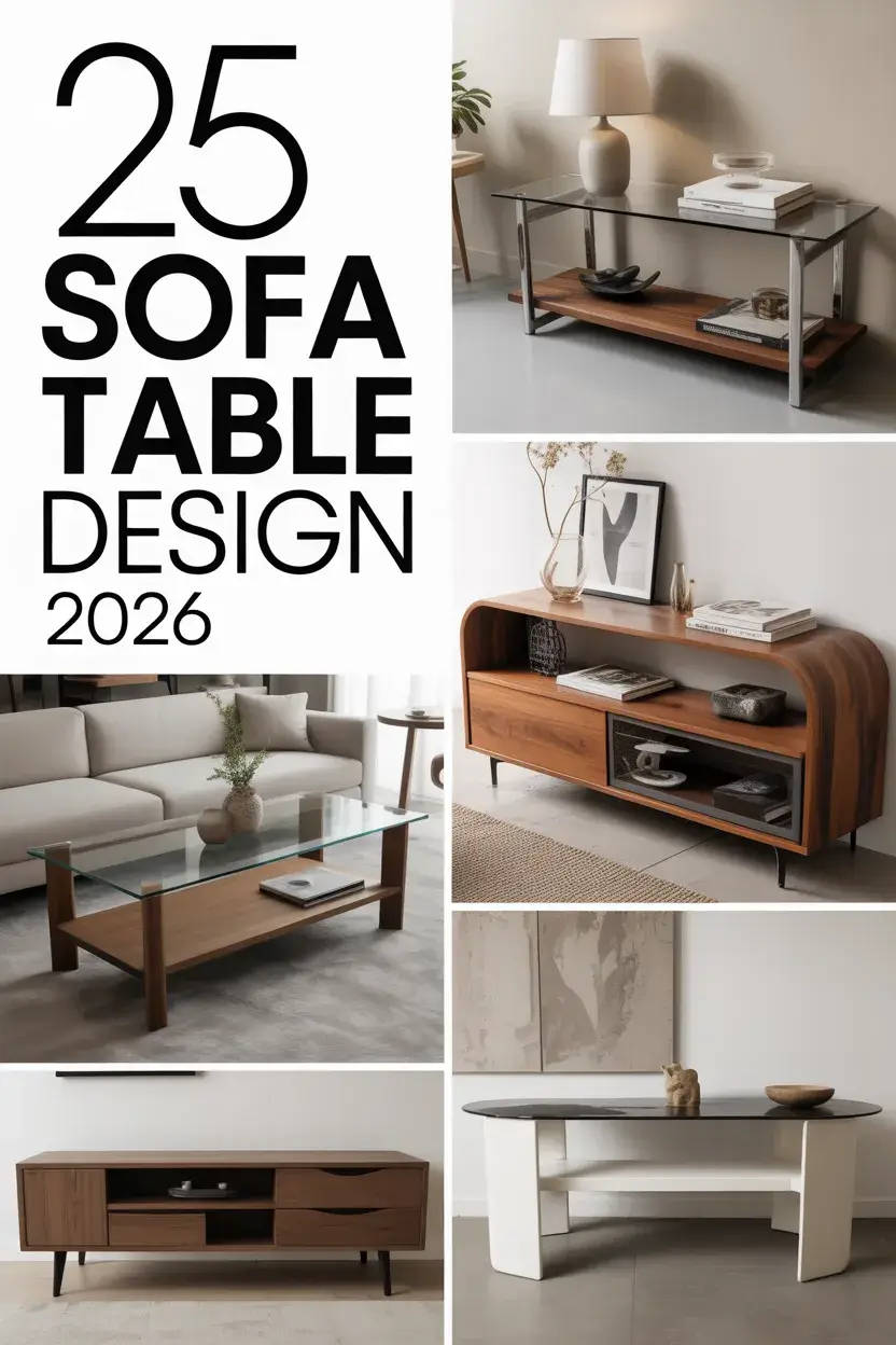 Sofa Table Design 2026: Modern Ideas, Luxury Styles And Smart Solutions For Every Interior