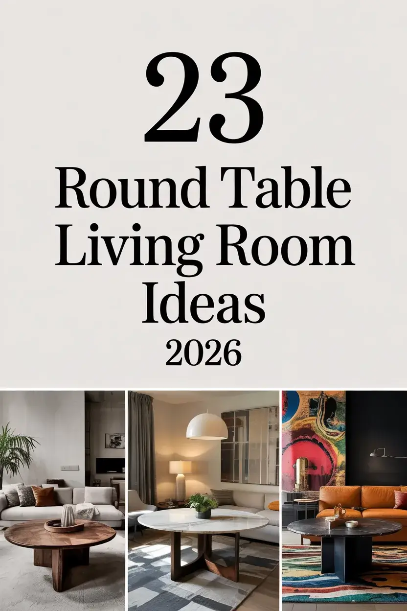 Round Table Living Room Ideas 2026: Modern Decor, Layouts And Styling Inspiration