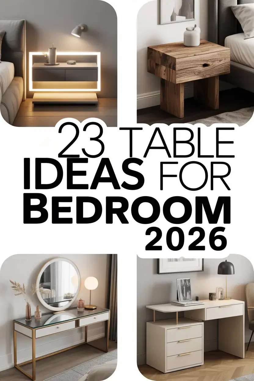 Table Ideas For Bedroom 2026: Smart Furniture For Dressing, Study And Relaxation
