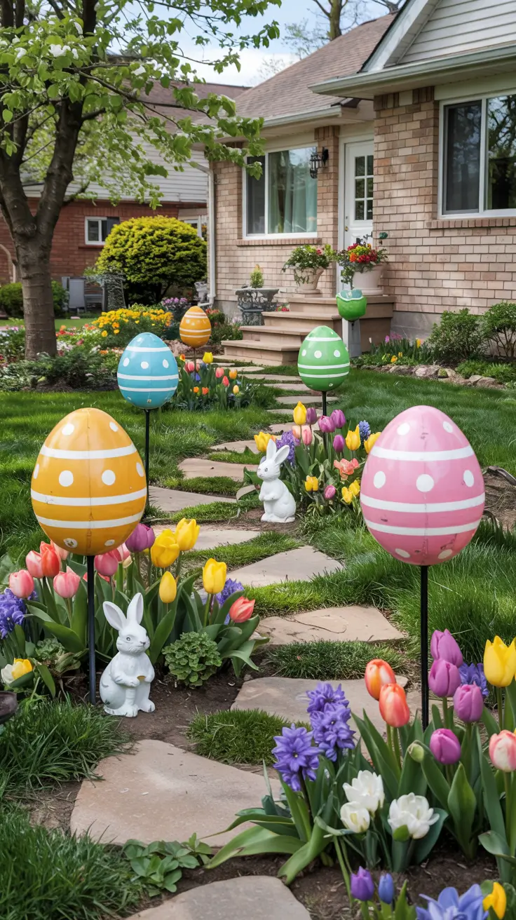25 Easter Outdoor Decor Ideas 2026 - Creative Spring Yard, Porch And Front Door Decorations