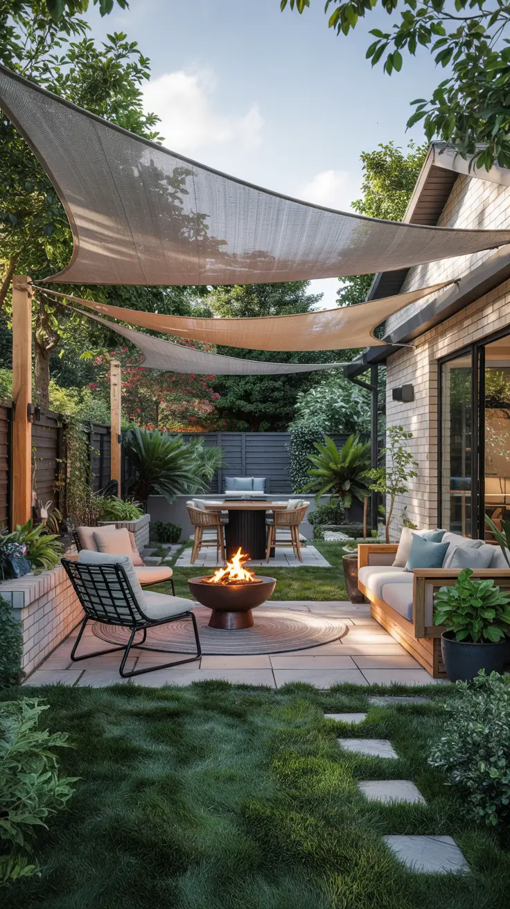 25 Sun Shade Sail Ideas Backyards 2026 For Stylish Outdoor Shade With Triangle, Diy And Lights