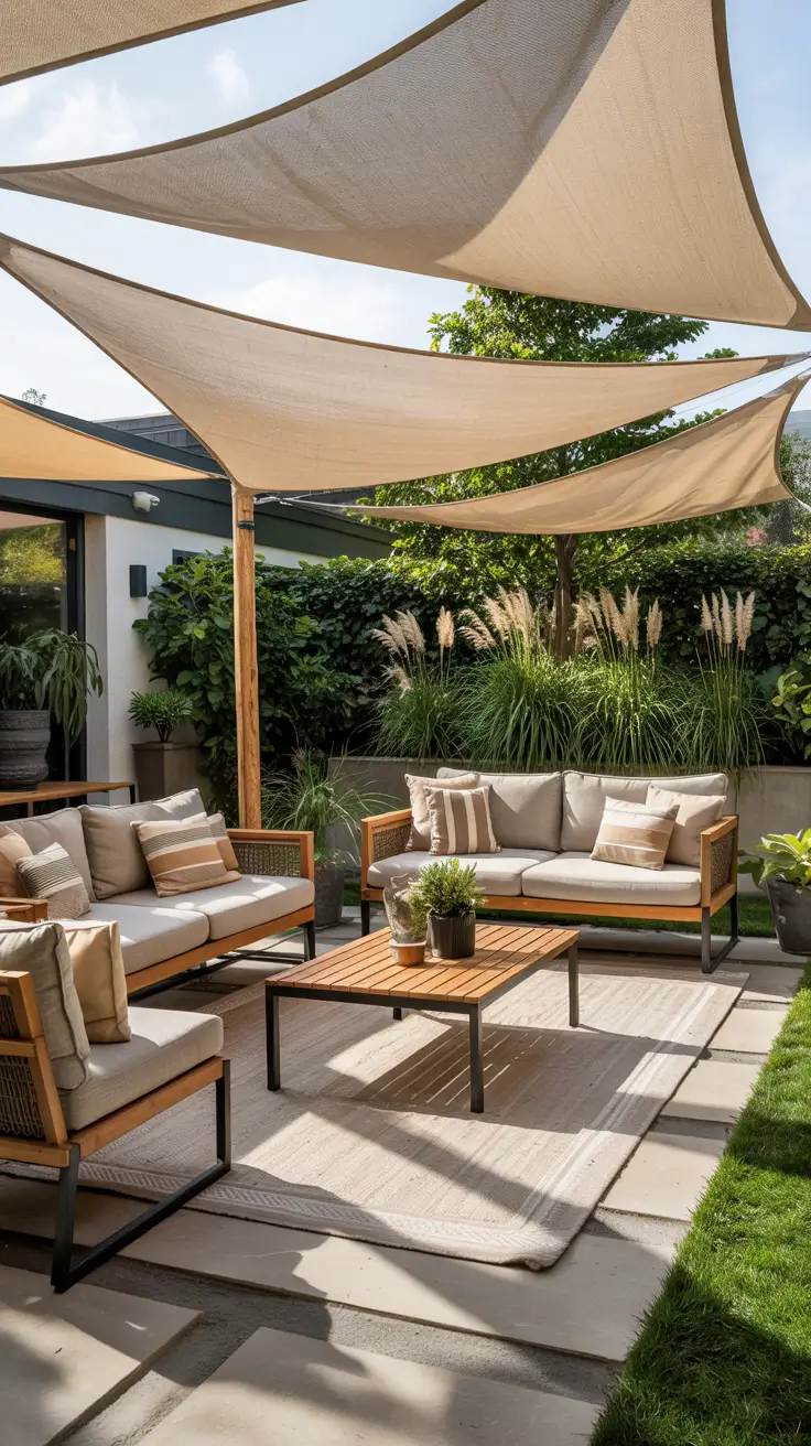 25 Sun Shade Sail Ideas Backyards 2026 For Stylish Outdoor Shade With Triangle, Diy And Lights