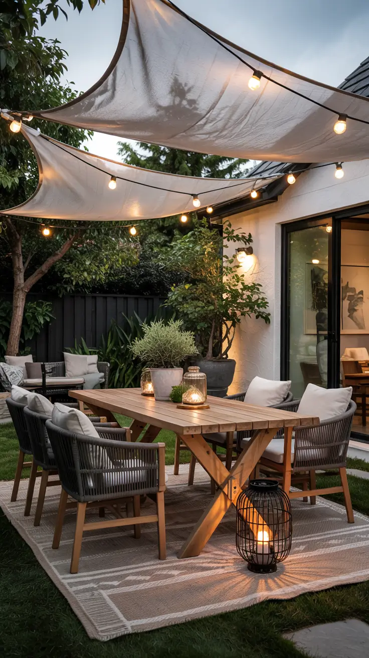 25 Sun Shade Sail Ideas Backyards 2026 For Stylish Outdoor Shade With Triangle, Diy And Lights