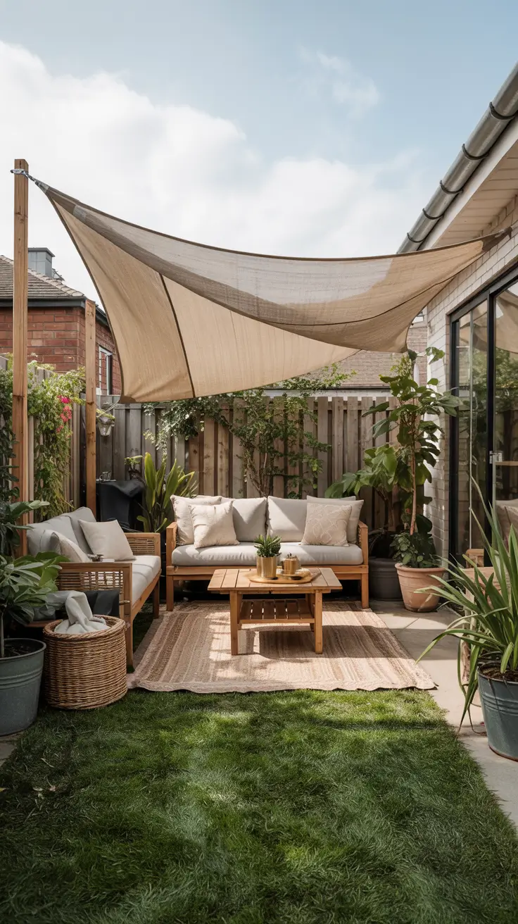 25 Sun Shade Sail Ideas Backyards 2026 For Stylish Outdoor Shade With Triangle, Diy And Lights
