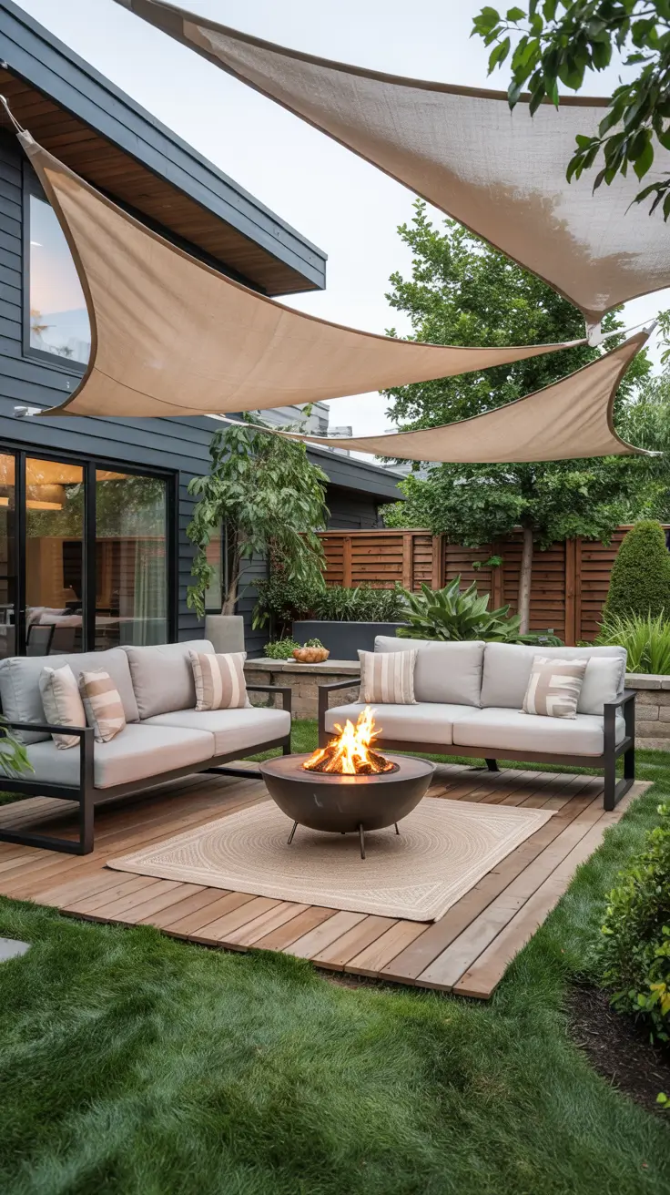 25 Sun Shade Sail Ideas Backyards 2026 For Stylish Outdoor Shade With Triangle, Diy And Lights