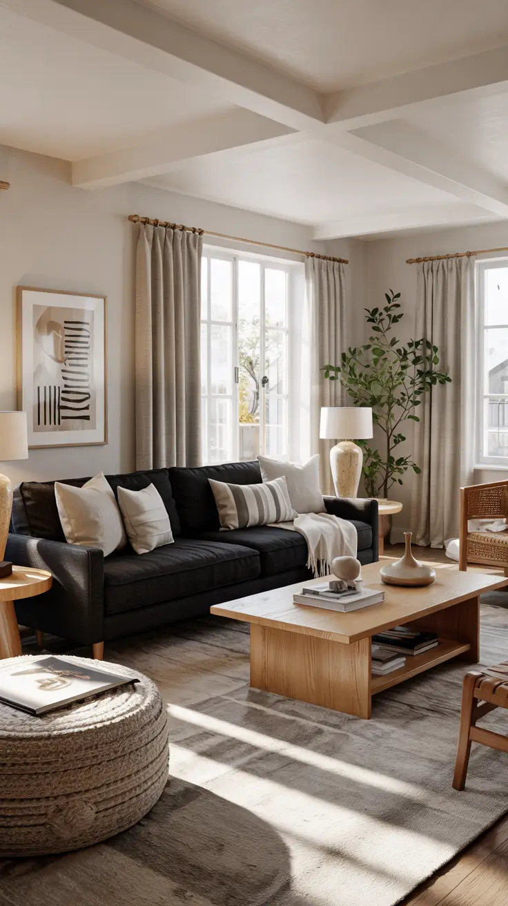 35 Black Sofa For Living Room 2026 Ideas That Feel Stylish And Timeless